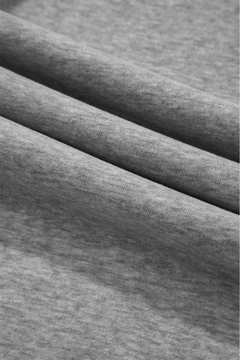 Solid Color Fleece Lined Drawstring Waist Casual Pants